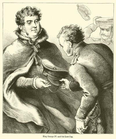 King George IV and his Lost Cap by English School